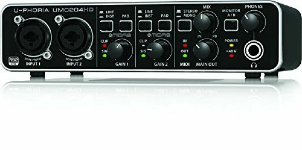 BEHRINGER UMC 204 HD 24-Bit / 192 kHz USB Audio Interface - Image 2 of 4