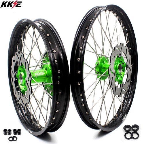 Llantas KKE 21/19"" para Kawasaki KX250F KX450F 2006-2014 KX125 KX250 buje CNC - Imagen 1 de 13