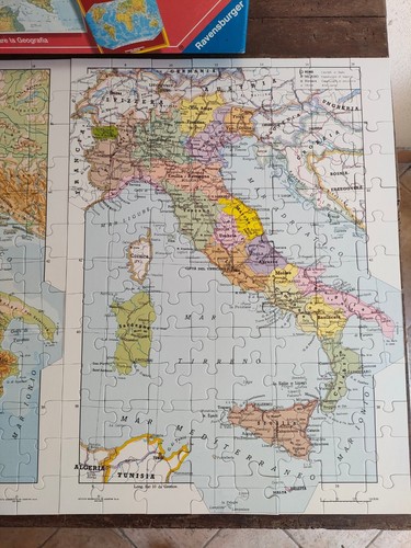 2 Geo Puzzle ITALIA Ravensburger 100 Pezzi De Agostini Vintage 1994 - Imagen 3 de 7