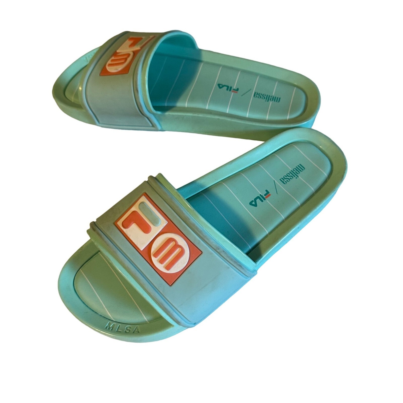 Fila Melissa MLSA PVC blu e corallo taglia 7