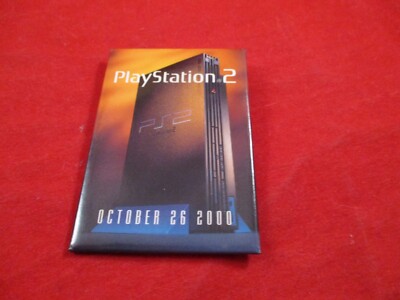 Sony PlaystatIon 2 PS2 System Console Release Promotional Button Pin Pinback
