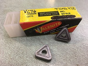 NEW-SURPLUS-10PCS-VALENITE-TNMG-438-GRADE-VC76-CARBIDE-INSERTS