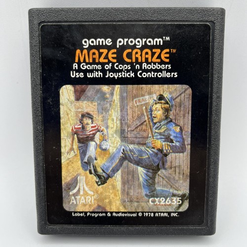 Atari 2600 - Maze Craze - CX-2635 - Carro de juego y manual - 1978 - Probado funcionando - Imagen 2 de 10