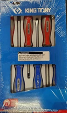 QTY 1 NEW KING TONY KT PRO 30206MR 6PC GO THROUGH SCREWDRIVER SET