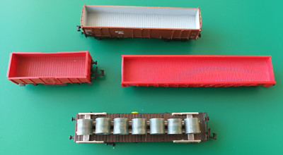 Arnold-Rapido Piko N Güterwagen x 4 (0496,0489B) DB DR ohne OVP Konvolut (AK2)