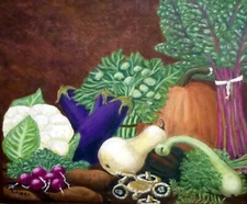 FALL HARVEST by L.Alberti Artist (original 20x24)