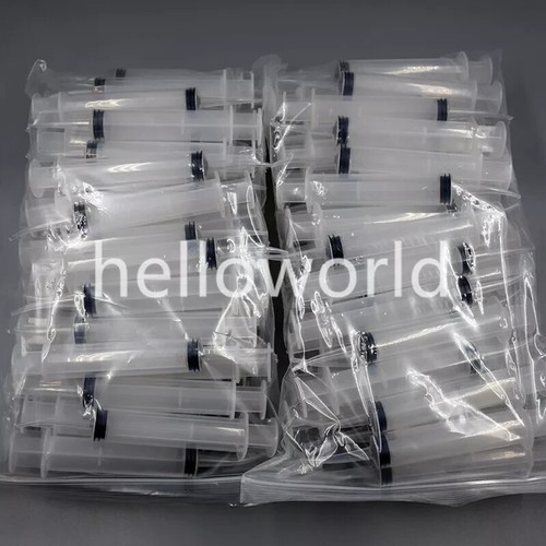 100 Pcs Disposable Irrigation Syringe Curved Injector Tip Dental Impression 12ml - Picture 2 of 14