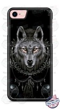 Funda protectora de teléfono Native American Wolf para iPhone 12 Samsung A21 A51 LG Google 4