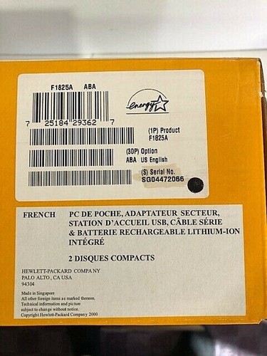 HP Jornada 548 Color Pocket PC Brand New HP Sealed and Unused # F1825A Look - Picture 5 of 6