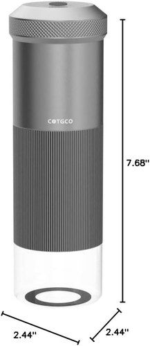 Coffee Grinder Electric Burr Portable: Small Espresso Bean Mill with Conical Bu - Picture 8 of 12