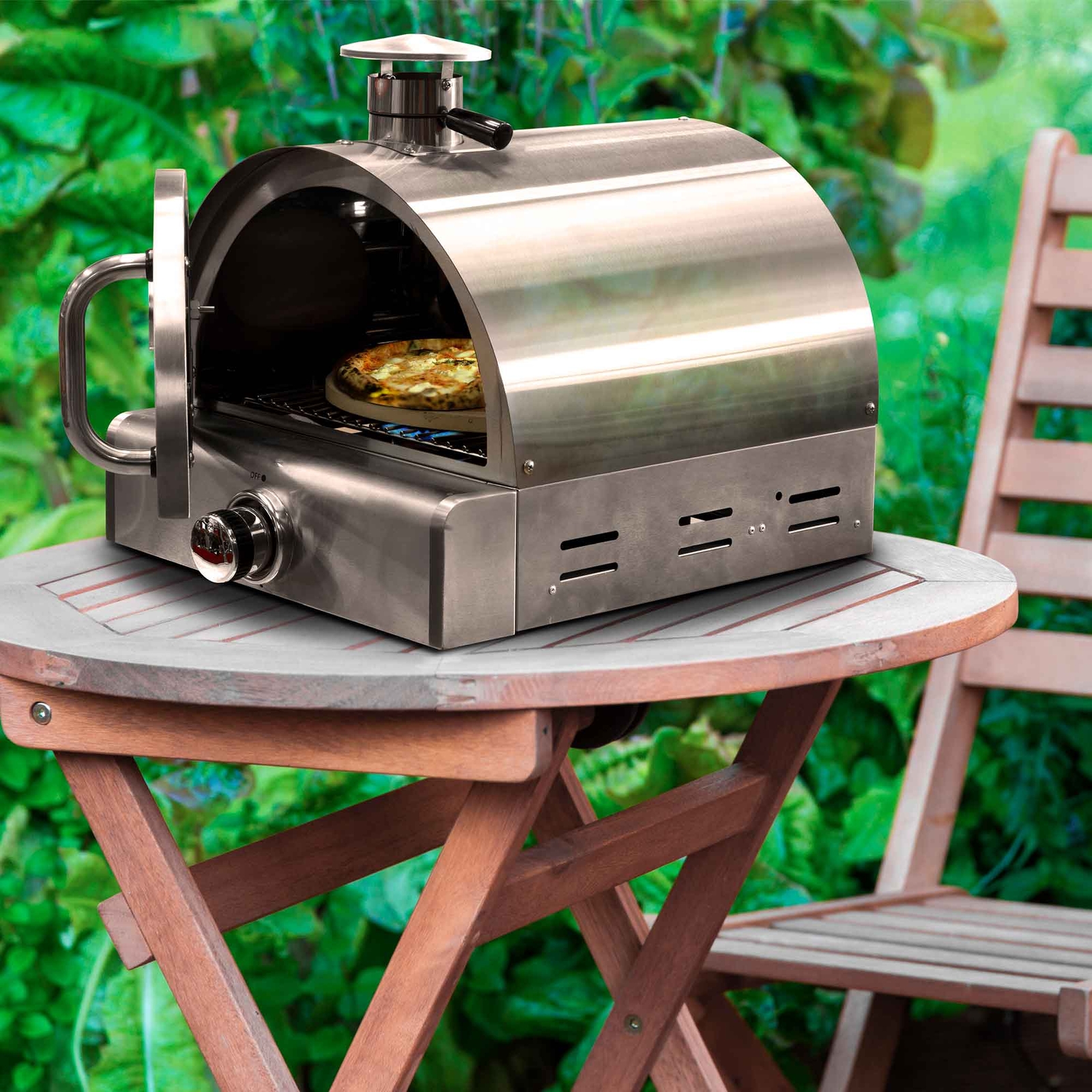 Dellonda Outdoor Table Top Gas Pizza Oven, Garden/Patio Kitchen Oven 350°C  3.8kW 5054511987287 | eBay