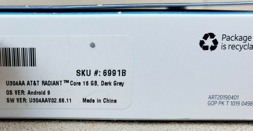 AT&T Prepaid AT&T RADIANT Core 16GB Prepaid Smartphone 5.5" Dark Grey SEALED - Picture 12 of 12