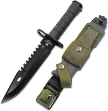 12" Bayonet US Military Tactical Survival Hunting Knife Fixed Blade