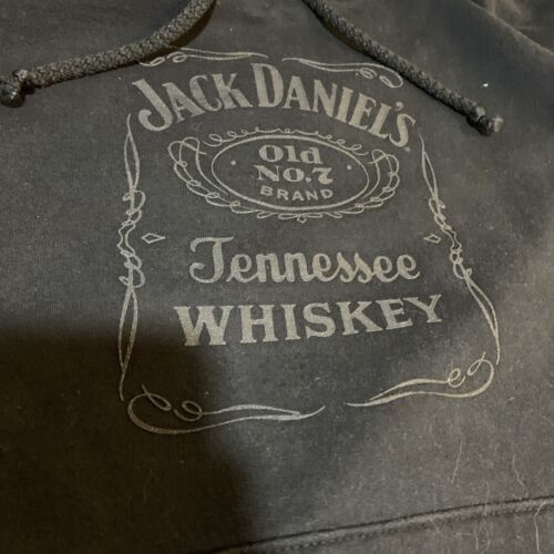 Jack Daniels Old No7 Brand Tennesse Whiskey Black Label Hoodie Sweatshirt XXL - Picture 2 of 9