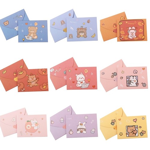 Thanks Card Birthday Wishes Postcard Foldable Message Card Birthday Greet Card