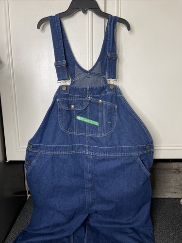 Mono con tirantes Key Imperial para hombre talla 48x30 azul denim granjero ropa de trabajo carpintero - Imagen 2 de 6