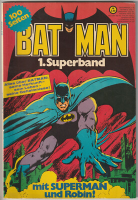   BATMAN SUPERBAND #1, Ehapa Verlag/DC Comics 1974 COMICALBUM TOP Z1