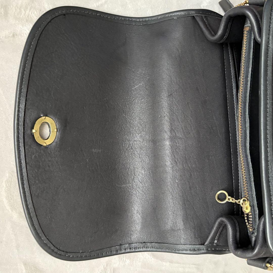 バッグ coach leather 2way hand bag vintage Vintage Coach Bag. Black Leather Two Strap Adjustable Hobo