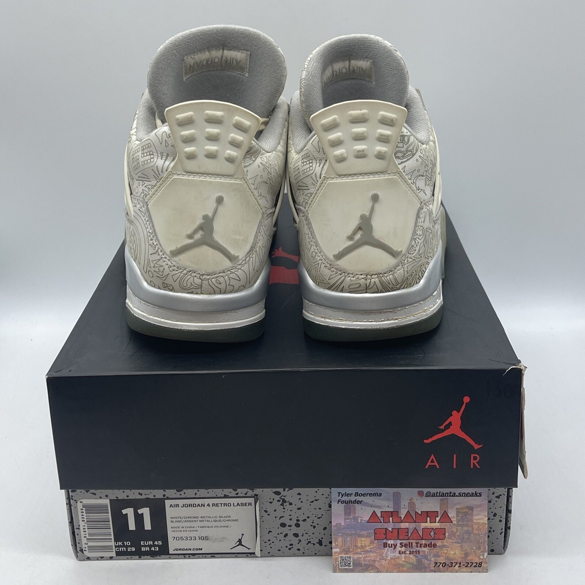 Size 11 - Air Jordan 4 Retro 30th Anniversary Laser Grey