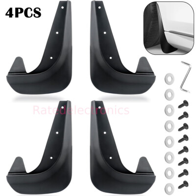 4PCS Universal Car Mud Flaps Splash Guards For Front or Rear Auto Accessories US