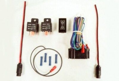 Up Down Rocker Switch Kit w Dual Relay Install Wiring Window Actuator ...