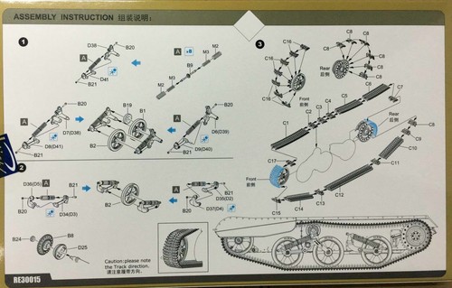 Riich Models RE30015 1/35 Universal Carrier Running Gear & Track set (for Tamiya - Picture 2 of 2
