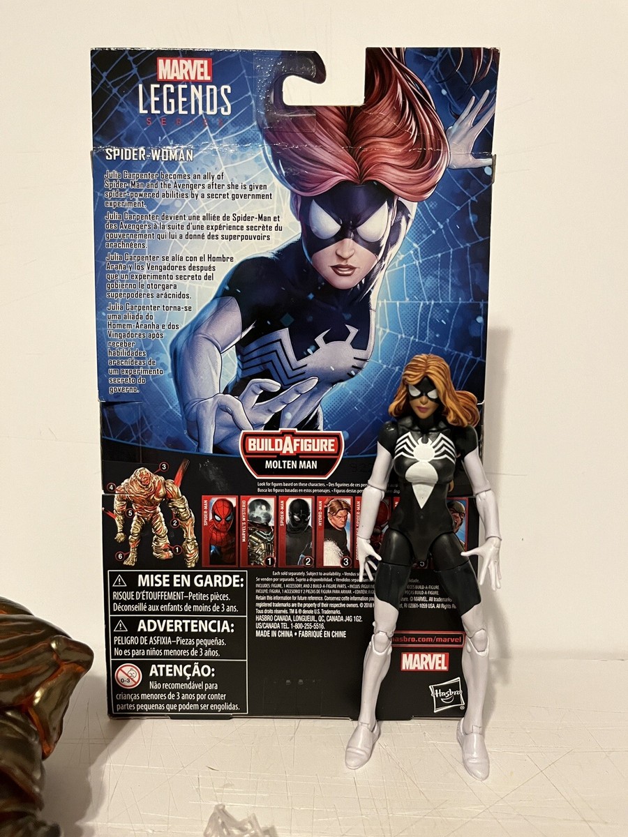 Marvel Legends Spider-Woman Julia Carpenter Molten Man BAF Wave