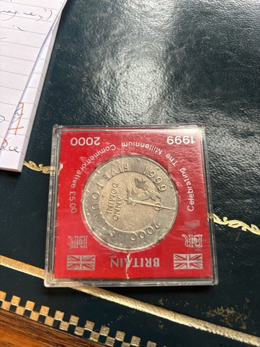 UK Royal Mint 1999-2000 £5 Five Pound Millennium Coin - Anno Domini