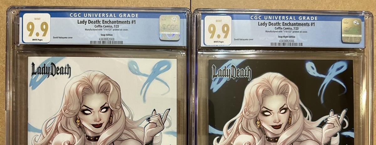 Lady Death: Enchantments #1 (2023) CGC 9.9 Snap/Snap Night Set Ltd