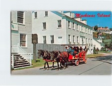 Postcard Stuart House Mackinac Island Michigan USA