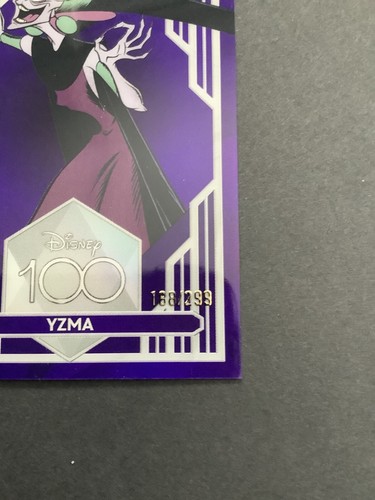 2023 Topps Chrome Disney 100 Yzma #58 Purple Refractor /299 Emperor's New Groove - Imagen 3 de 4