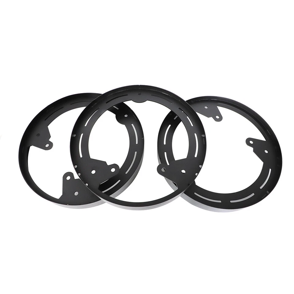 3PCS For Polaris Slingshot LED Wheel Rings Lights DYI Kit Aluminum Black US - Image 2 of 4