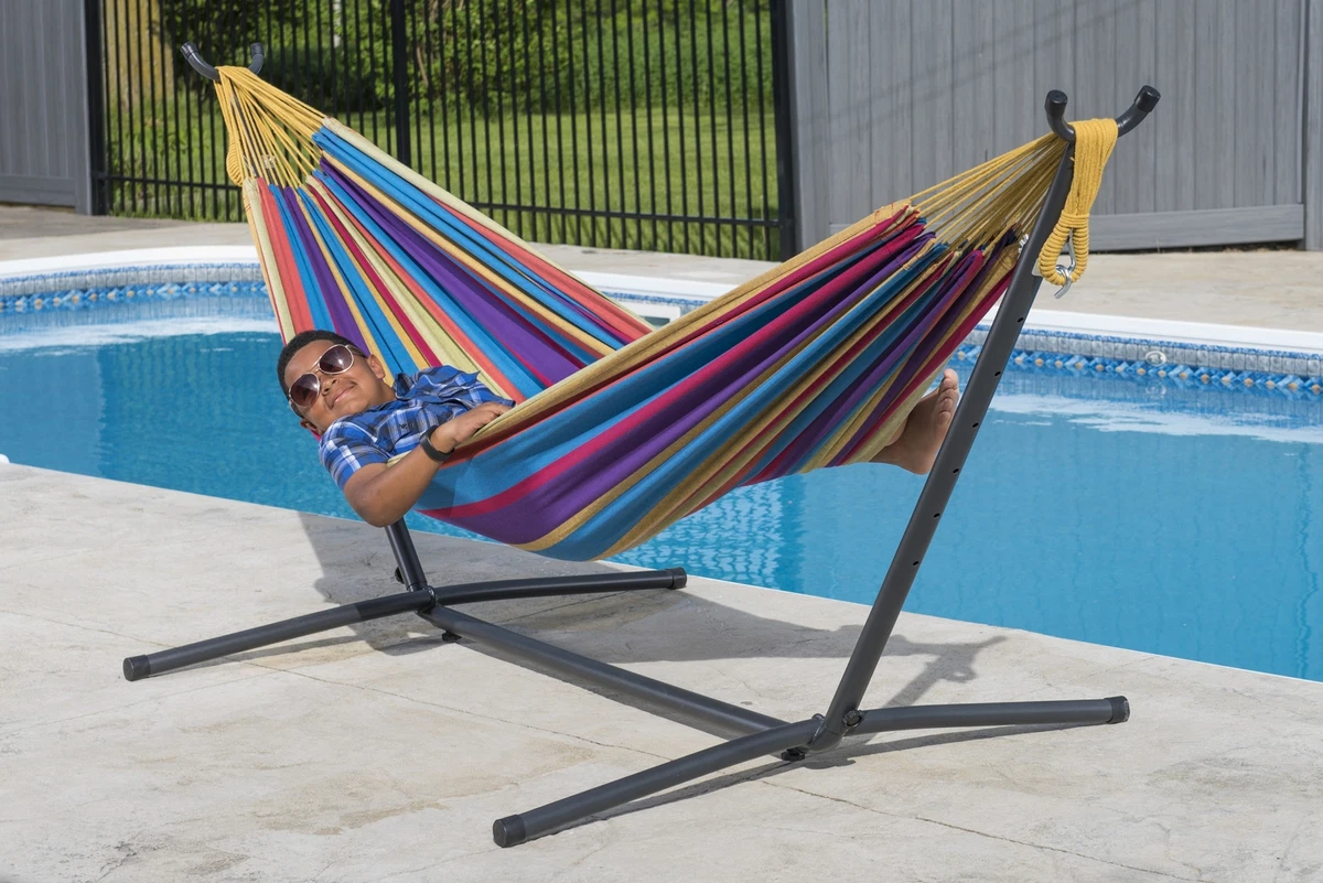 Double clearance garden hammock