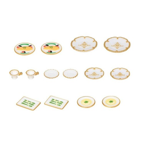 Calico Critters City Classic Dinner Set Curly-eared cat Japan Sylvanian Families - Picture 6 of 12