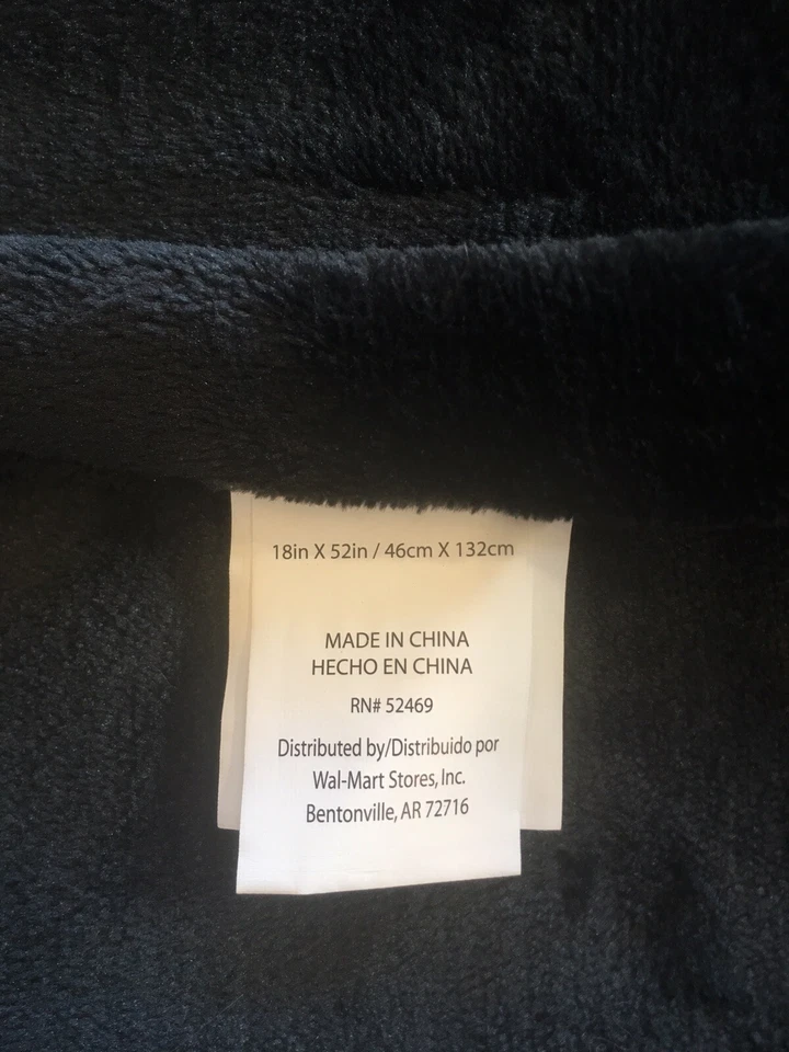 Sparkle Mermaid Tail Blanket Black Velour with Sequins -- Sized for Adults/Teens - Image 3 of 3