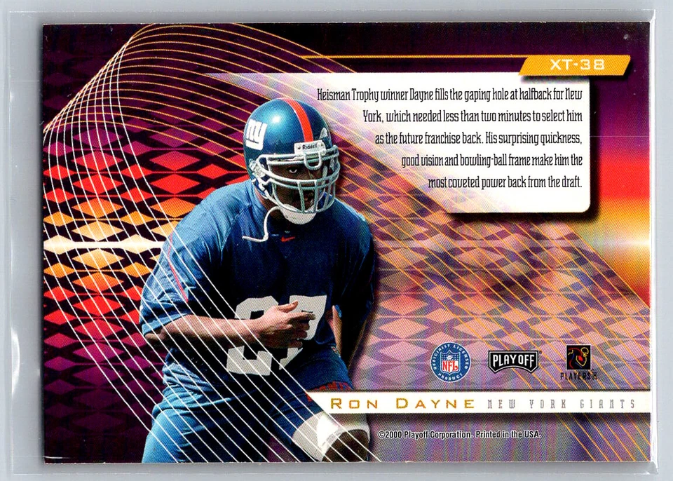# XT-38 Ron Dayne New York Giants 2000 Playoff Absolute - Image 2 of 2