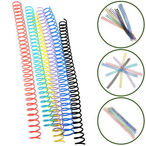 12x Notebook Spiral Binding Coils Colored Binder Rings Loose Leaf Binder Circles - Picture 4 of 12