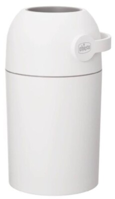 Chicco Nappy Bin Odour Off, Windeleimer weiß NEU