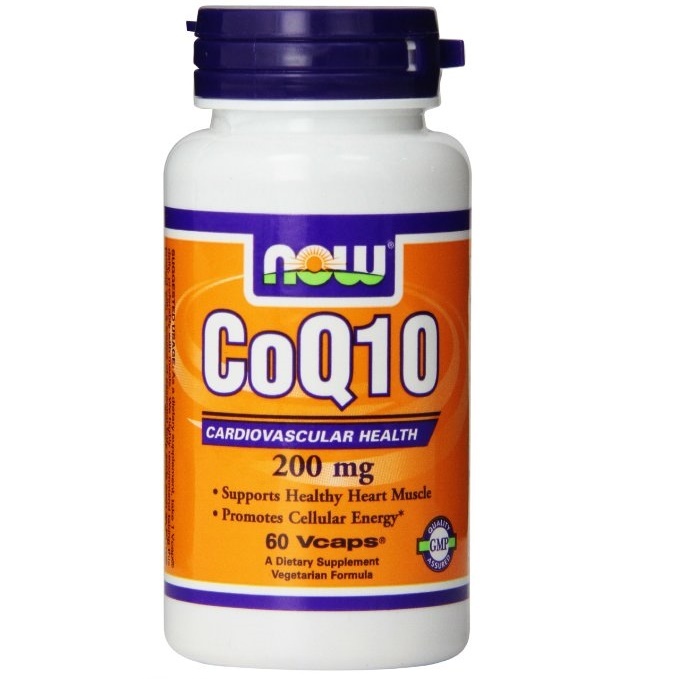 Massa Vitamina NOW Foods CoQ10 200mg 60 lozenges NOW3176 0733739031761