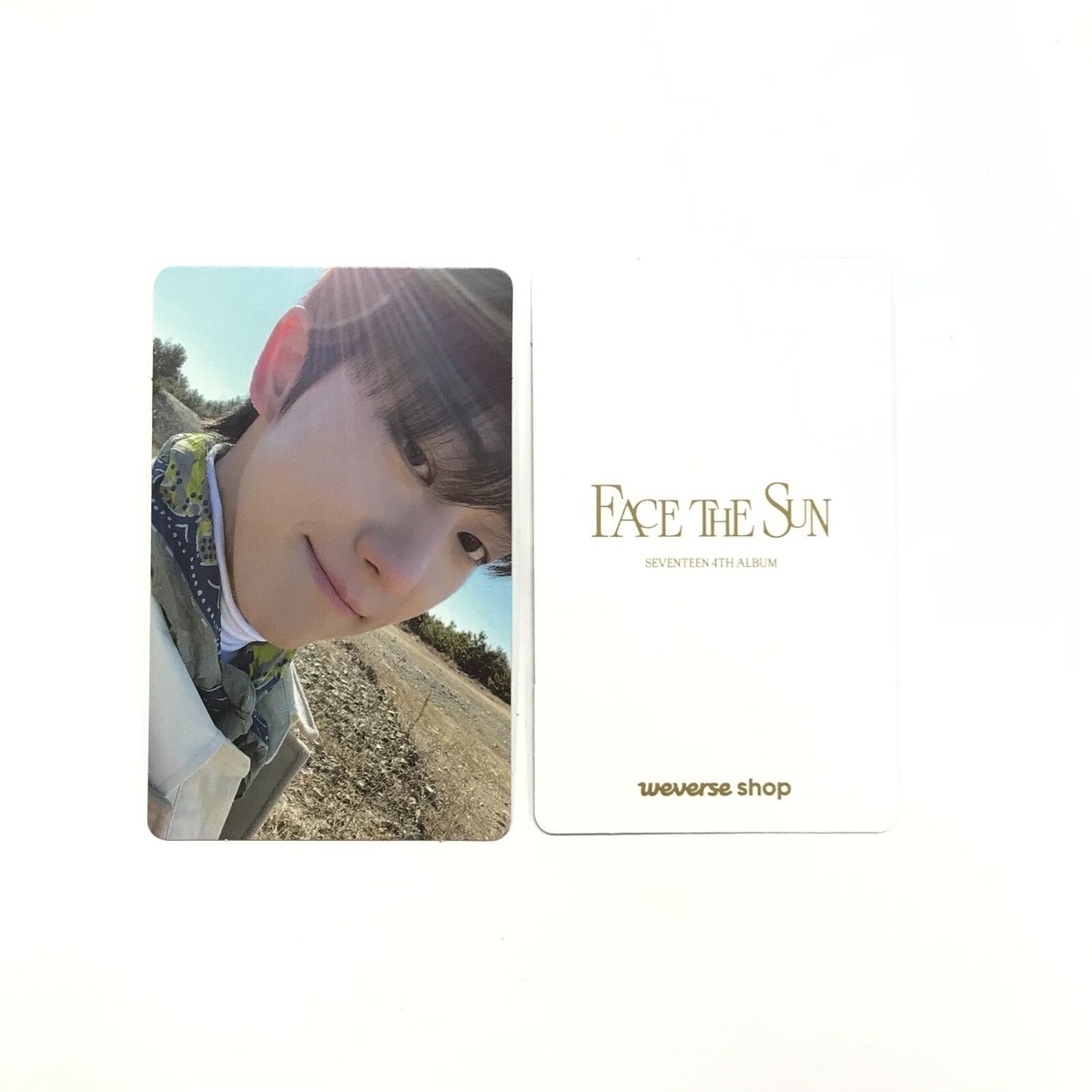 SEVENTEEN] Face the sun / HOT / Weverse (흰) GIft Photocard - The
