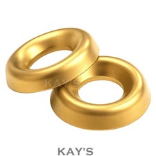 BRASS CUP WASHERS SURFACE FINISHING WASHER FOR COUNTERSUNK SCREWS No.4 6 8 10 12