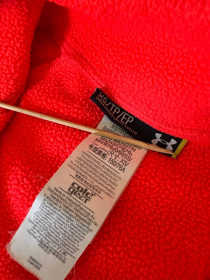 Pullover Under Armour Coral Polar Cold Gear Pullover 1/2 Cremallera Mujer XS Foto 4 de 4