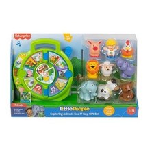 FISHER-PRICE LITTLE PEOPLE EXPLORING ANIMALS SEE N' SAY GIFT SET