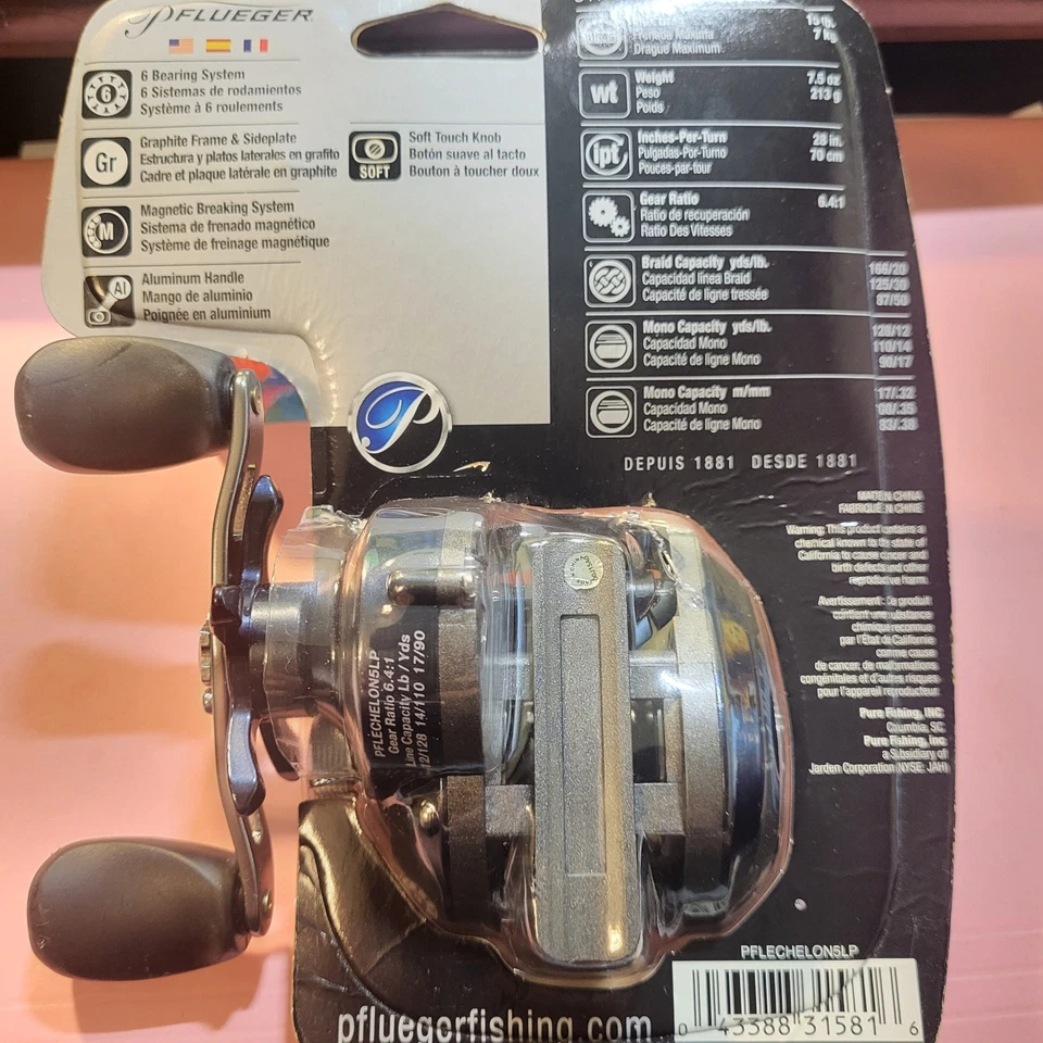 Carrete de baitcasting Pflueger Echelon NUEVO GENUINO Foto 2 de 2