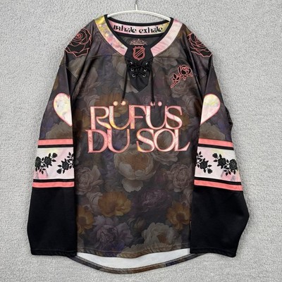 Rufus Du Sol Hockey Jersey Inhale Exhale Tour Rose Bowl Graphic Size XL EDM