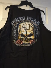 New Harley Davidson Black Graphic 3D Tank Top XL Pike’s Peak Colorado Springs HD