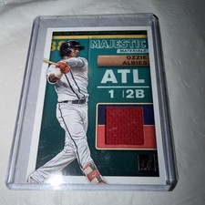 2019 Panini Donruss - Majestic Materials Ozzie Albies #MM-OZ (MEM)