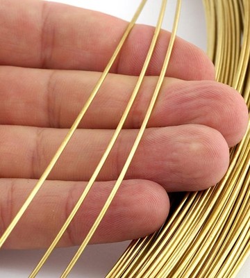 Raw Brass Wire 1.3mm | Jewelry Wire for Wire Wrapping, Bails, Rings, BA11- 01