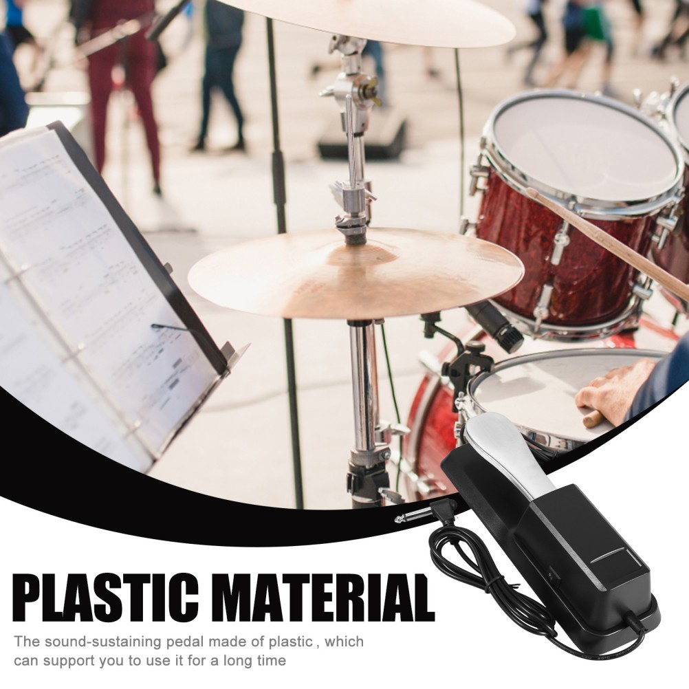 Pedale Per Pianoforte Elettrico Sustain Pedal Keyboard Universale Accessori Pianoforte foto 2