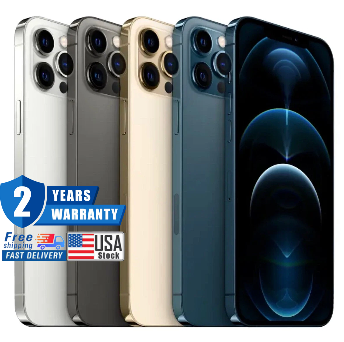 Factory New Apple iPhone 12 PRO MAX A2342 512GB-128GB Unlocked NEW